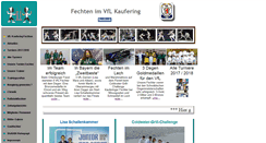 Desktop Screenshot of fechten.vflkaufering.de